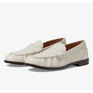 Madewell The Nye Penny Loafer Pale Oyster White Womens Size 9.5